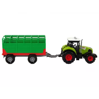 LEAN TOYS Traktorius su priekaba Ūkio automobilis
