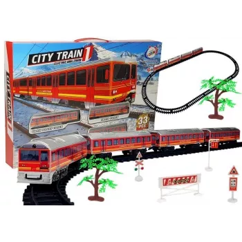 LEAN TOYS Train Track Batteries 33 vnt.