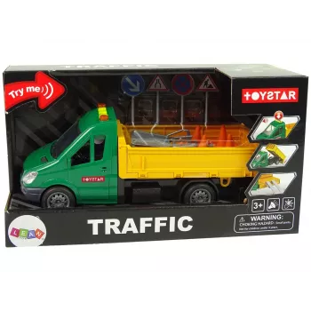 LEAN TOYS Vehicle Road Car Tipper Drive Friction Drive Road Accessory Sound