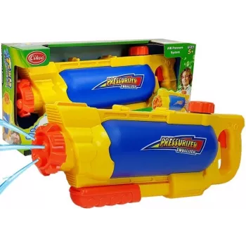 LEAN TOYS vandens pistoletas 1450 ml geltonai mėlynas