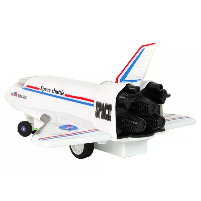 LEAN TOYS White Remote Controlled F-16 Fighter Jet (2,4 GHz, RTF)