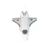 LEAN TOYS White Remote Controlled F-16 Fighter Jet (2,4 GHz, RTF)