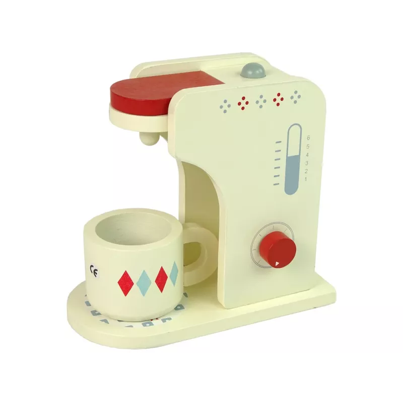 LEAN TOYS Wooden Coffee Maker Accessories Kitchen Kids