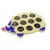 LEAN TOYS Wooden Educational Hedgehog su 10 spalvotų kuolelių