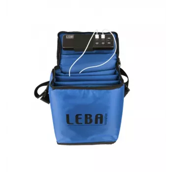 LEBA NoteBag 5 planšetinių kompiuterių įkrovimo ir laikymo krepšys USB-C 90W PD 3.0, 11 inch planšetėms, mėlynas, didmeninė pakuotė NB2-5T-BLU-UC-SC