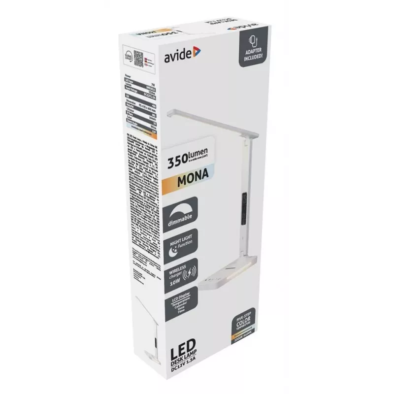 Avide LED staliniame lempa su telefono įkrovikliu 7W 350lm