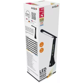 Avide LED stalinė lempa Hugo Black 6W Calendar