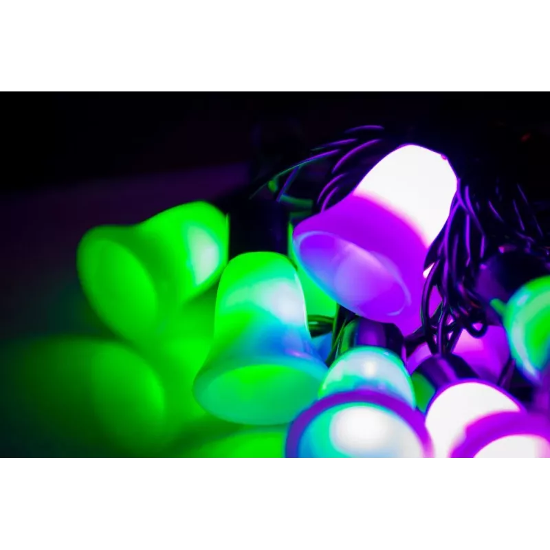 LED girlianda su varpeliais, 20 šiltų baltų LED, 2,5 m, baterijomis, auksinė | Kur.lt