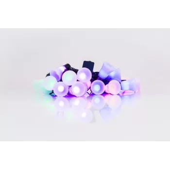 LED girlianda su varpeliais, 20 šiltų baltų LED, 2,5 m, baterijomis, auksinė | Kur.lt