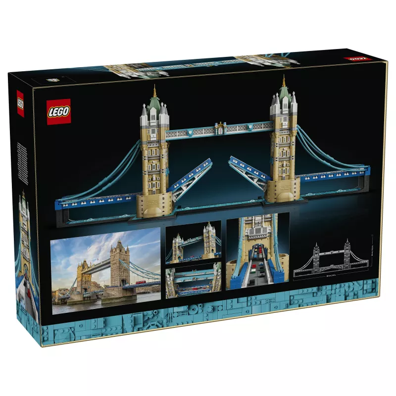 LEGO Architecture 21067 Tower Bridge statybinis rinkinys (1176 dalių) – ikoniškas Londono orientyro modelis