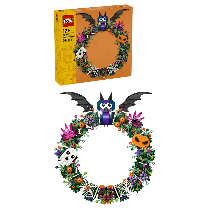 LEGO Bricks Iconic 40825 Kalėdinis vainikas su Helovino motyvais (173 dalys, nuo 8 metų)