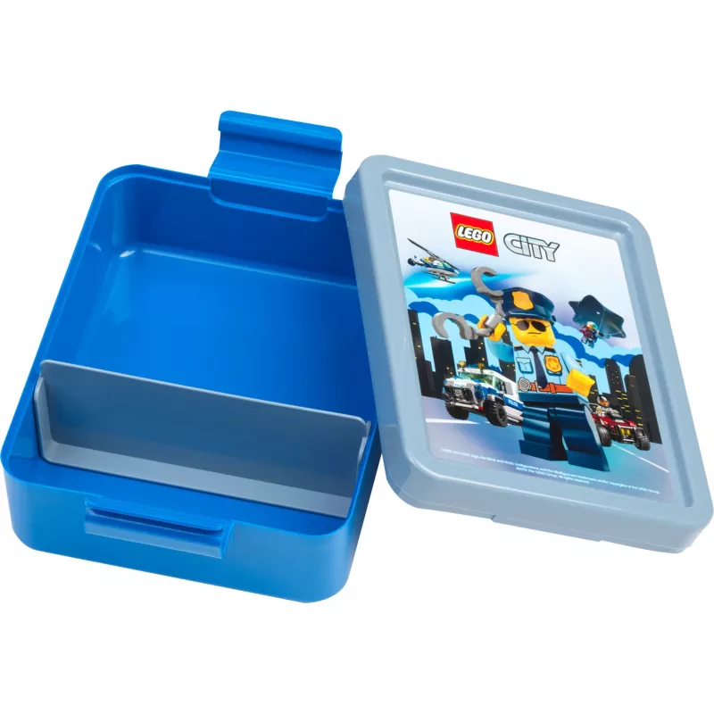 LEGO CITY Pietų Dėžutė Mėlyna Polipropilenas su Emotikonų Grafika 40521735