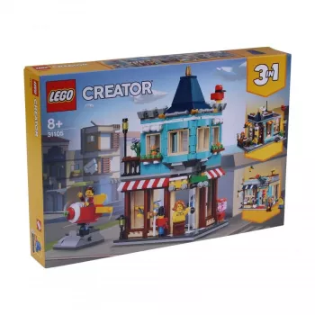 LEGO Creator 3-in-1 miesto namelis su žaislų parduotuve (31105)