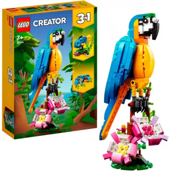 LEGO Creator Laukiniai gyvūnai 3-in-1 statybinių kaladėlių rinkinys (1171 vnt.)