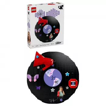 LEGO DOTS 43028 Olivijos Rodrigos vinilinė plokštelė – kūrybinis rinkinys