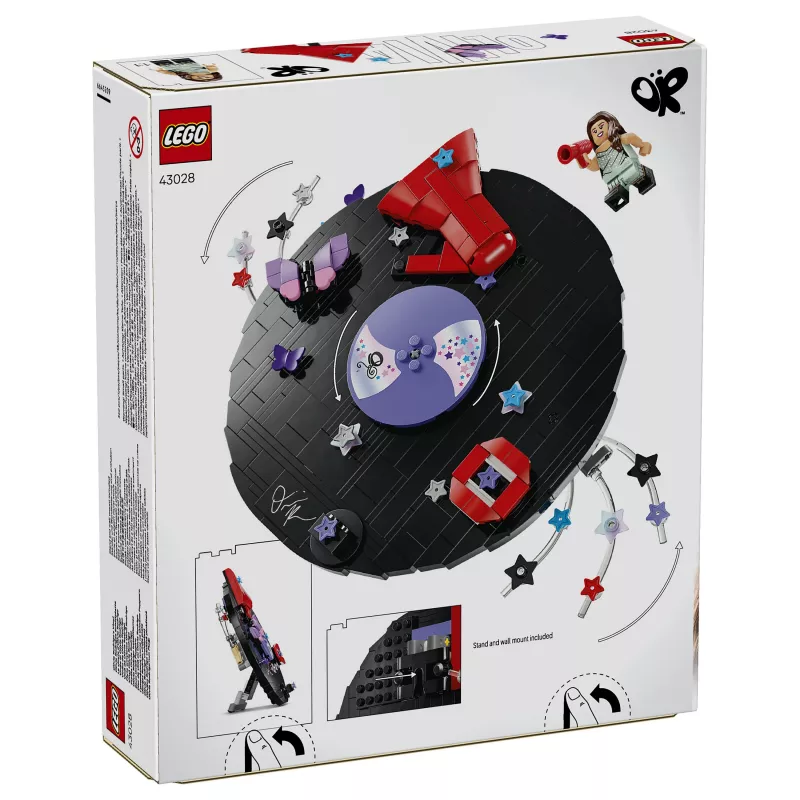 LEGO DOTS 43028 Olivijos Rodrigos vinilinė plokštelė – kūrybinis rinkinys