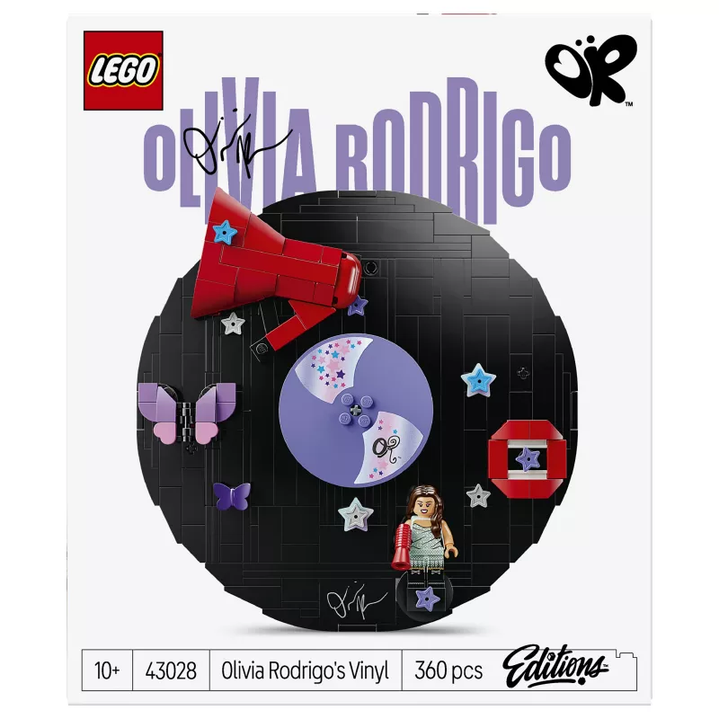 LEGO DOTS 43028 Olivijos Rodrigos vinilinė plokštelė – kūrybinis rinkinys
