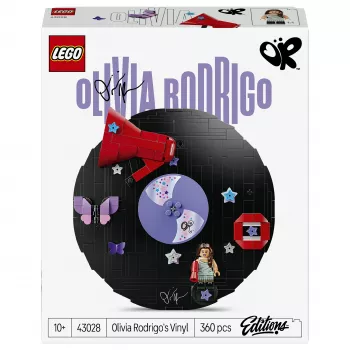 LEGO DOTS 43028 Olivijos Rodrigos vinilinė plokštelė – kūrybinis rinkinys
