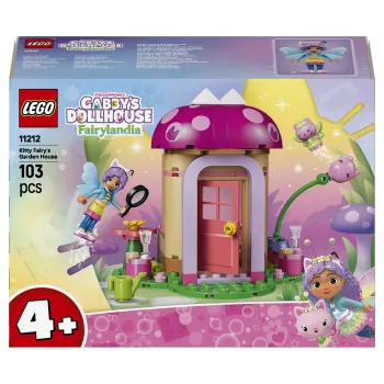 LEGO Gabby's Dollhouse Kitty Fairy's Garden House 11212 Konstravimo rinkinys vaikams nuo 4 metų (130 detalių)