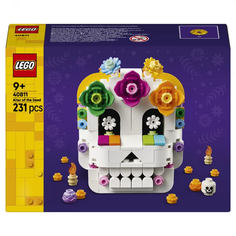 LEGO Iconic 40811 Mirusiųjų altorius – 170 dalių, 2 minifigūrėlės, Mirusiųjų dienos dekoras, kolekcinis konstravimo rinkinys