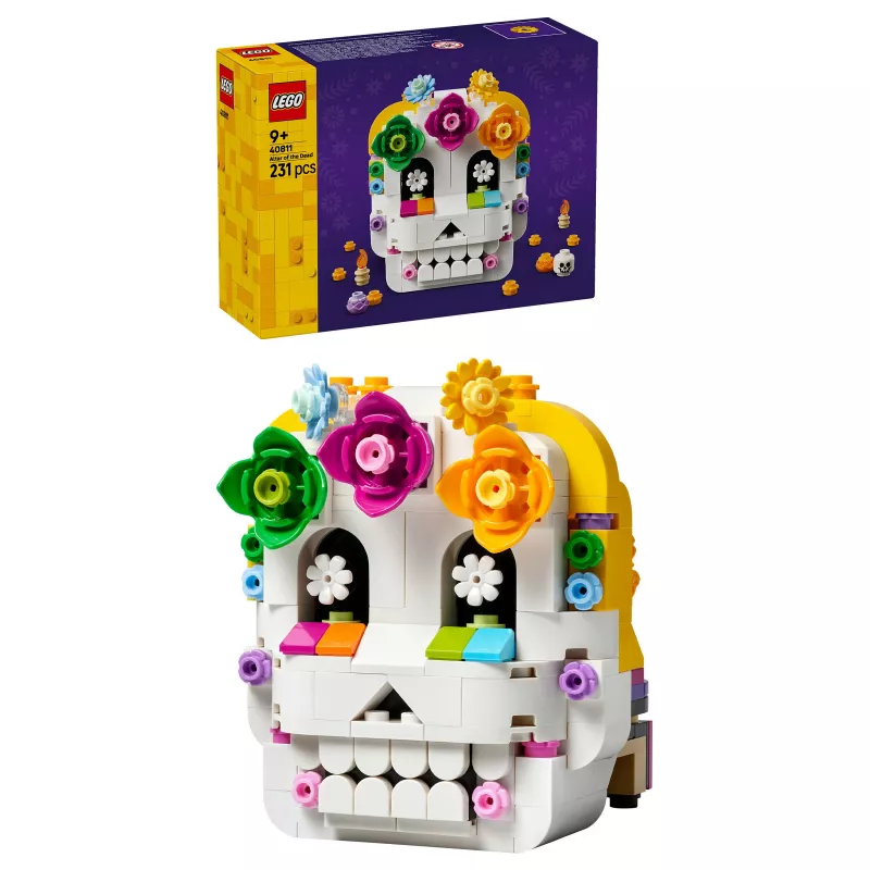 LEGO Iconic 40811 Mirusiųjų altorius – 170 dalių, 2 minifigūrėlės, Mirusiųjų dienos dekoras, kolekcinis konstravimo rinkinys