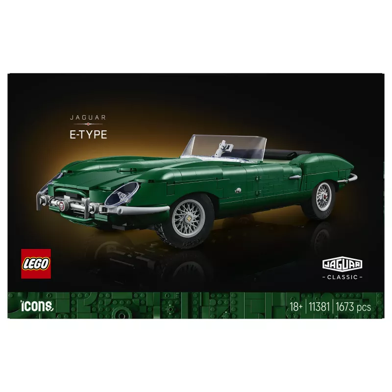 LEGO Icons 11381 Jaguar E-Type Konstravimo rinkinys (1458 dalių)