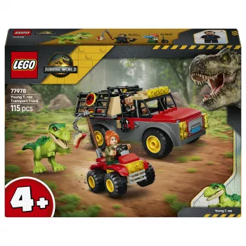 LEGO Jurassic World 77978 Jaunojo T. rekso transportavimo sunkvežimio konstruktorius