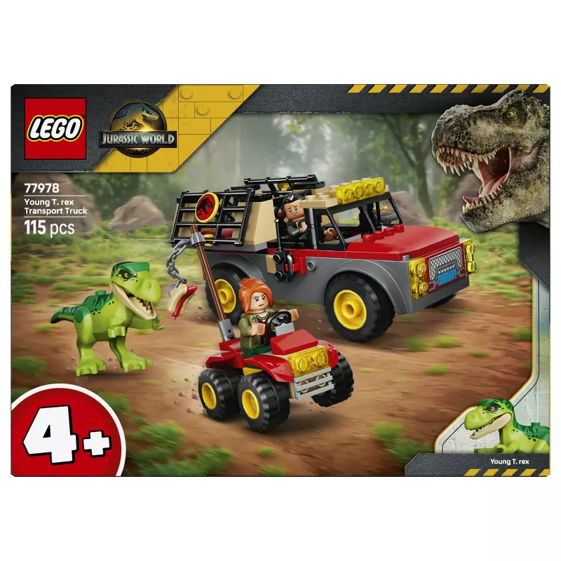 LEGO Jurassic World 77978 Jaunojo T. rekso transportavimo sunkvežimio konstruktorius