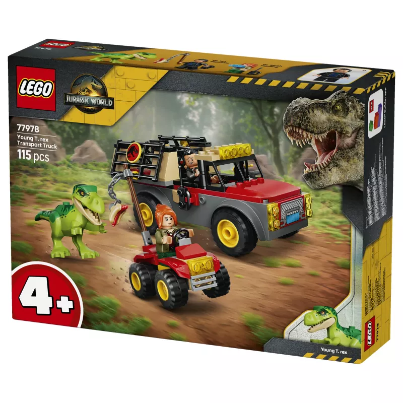 LEGO Jurassic World 77978 Jaunojo T. rekso transportavimo sunkvežimio konstruktorius