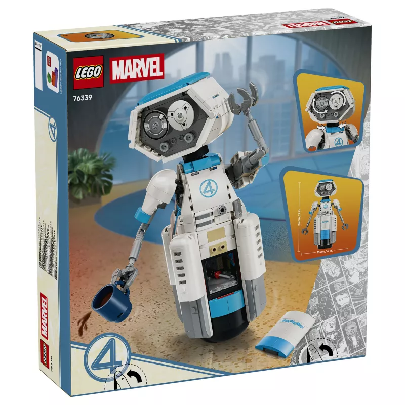 LEGO Marvel Super Heroes 76339 – Fantastiškojo ketverto H.E.R.B.I.E. statybos rinkinys