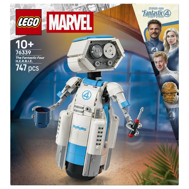 LEGO Marvel Super Heroes 76339 – Fantastiškojo ketverto H.E.R.B.I.E. statybos rinkinys