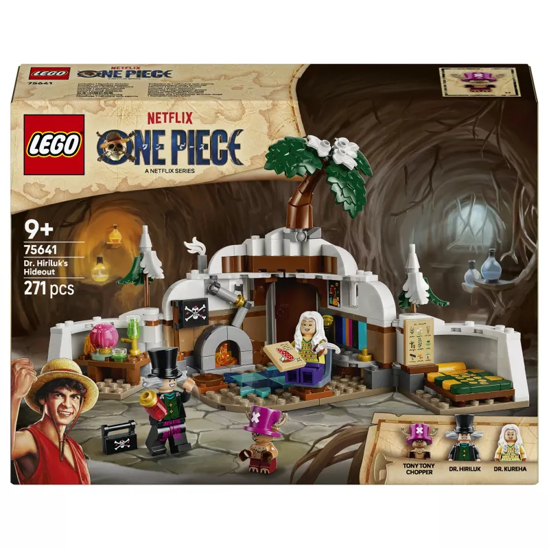 LEGO One Piece 75641 Dr. Hiluluk slėptuvės konstravimo rinkinys