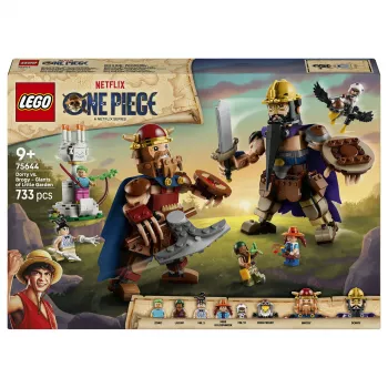 LEGO One Piece 75644 Dorry prieš Brogy – Milžinų Mažojo Sodo statybos rinkinys (1500 dalių, 3 minifigūrėlės, nuo 10 metų)
