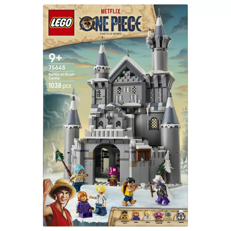 LEGO One Piece 75645 Battle at Drum Castle konstruktorius (1250 detalių, 7 minifigūrėlių)