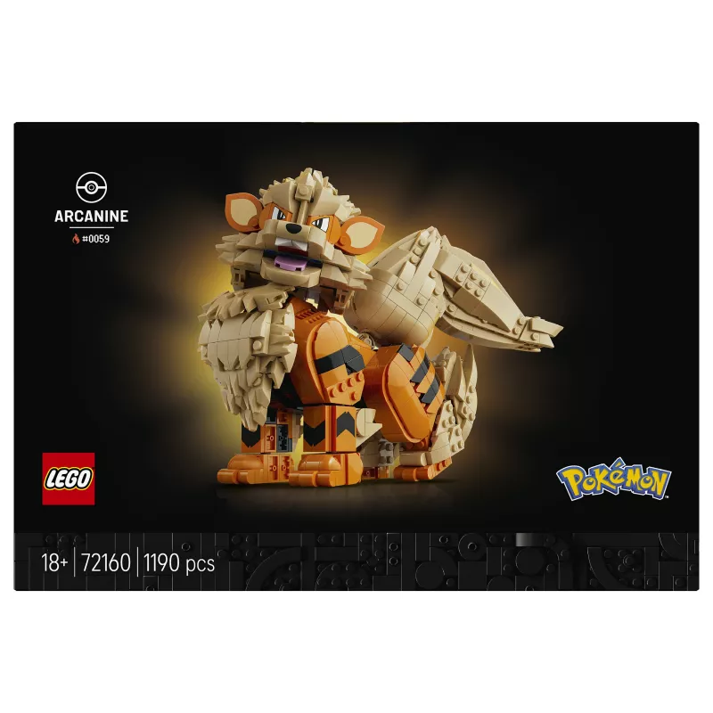 LEGO Pokémon Arcanine Konstrukcinis Rinkinys (72160)