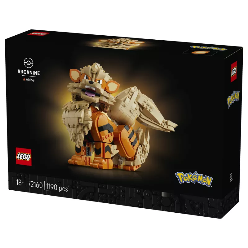 LEGO Pokémon Arcanine Konstrukcinis Rinkinys (72160)