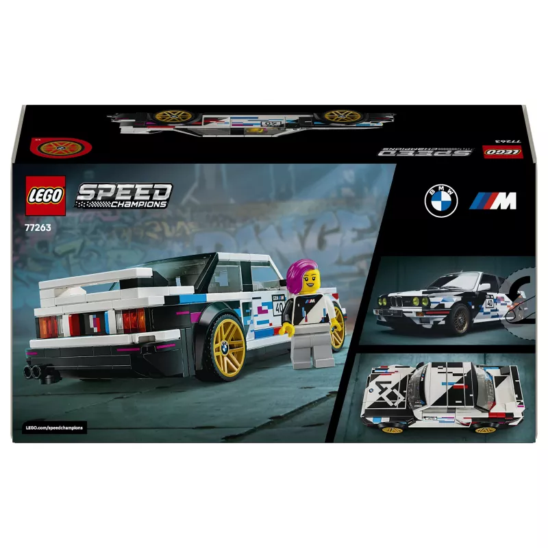 LEGO Speed Champions 77263 BMW M3 (E30) lenktyninis automobilis konstravimo rinkinys