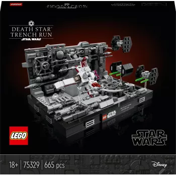 LEGO Star Wars Death Star Trench Run Diorama (75329) – 665 dalių statybos rinkinys suaugusiems