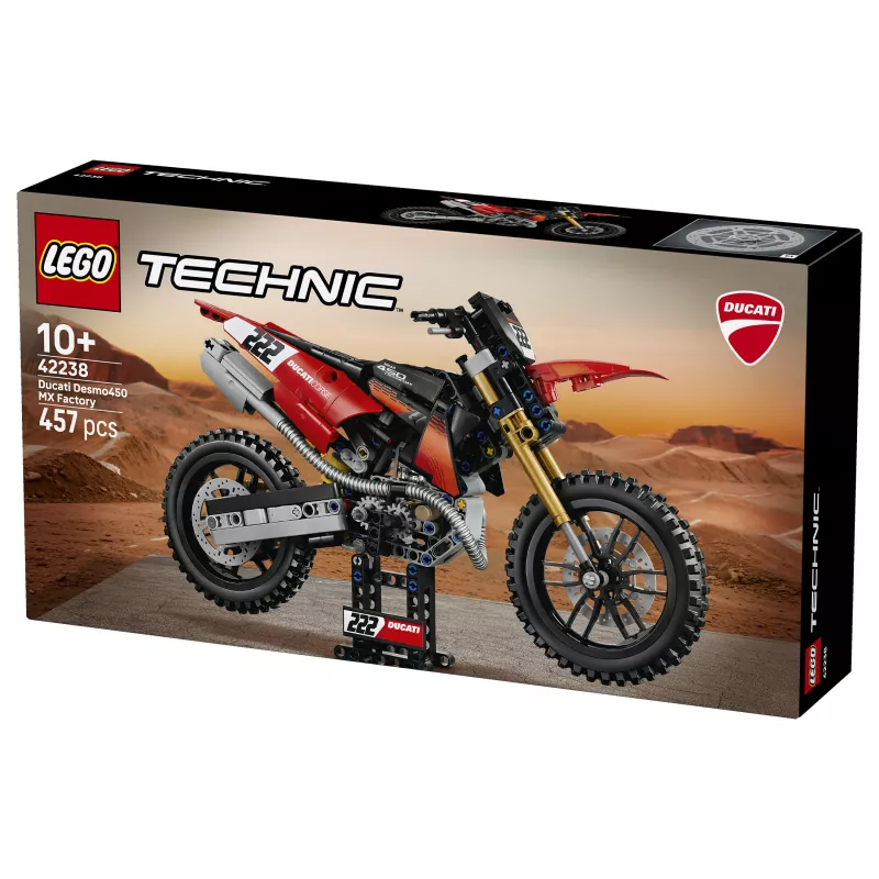 LEGO Technic 42238 Ducati Desmo450 MX Factory motociklas