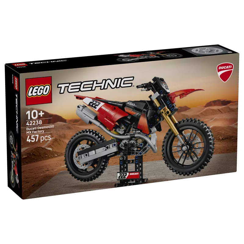LEGO Technic 42238 Ducati Desmo450 MX Factory motociklas