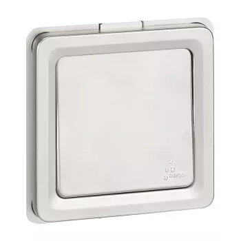 Legrand Soliroc 077811 universalus įjungimo/išjungimo bei perjungimo jungiklis, vienpolis, nepašviečiamas, IP55, IK10, pilkas