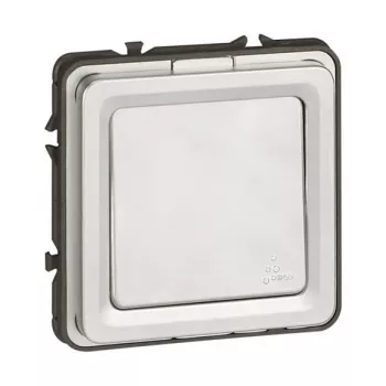 Legrand Soliroc 077811 universalus įjungimo/išjungimo bei perjungimo jungiklis, vienpolis, nepašviečiamas, IP55, IK10, pilkas