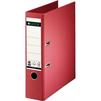LEITZ 180° svirtinė archyvinė byla A4 80 mm raudona kartonas pilnas popieriaus viršelis 1007-00-25