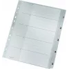 LEITZ A4 itin platūs PP registro skirtukai 1-5, pilki su rašoma viršelio kortele 1283-00-85
