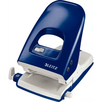 LEITZ Nexxt 5138 mėlynas 40 lapų 2 skylių perforatorius su metaliniu pagrindu ir plastikiniu viršumi 5138-00-35