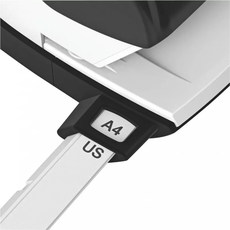 Leitz NeXXt Stalinių skylių perforatorius, 30 lapų, 2 skylės, 5,5 mm, A4-A6, Folio, US-Quart, metalas ir plastikas, juodas 5005-00-95