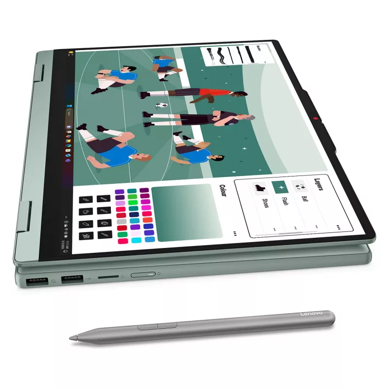 Lenovo IdeaPad 5 2-in-1 83UH003LGE – 14 colių WUXGA, AMD Ryzen AI 5 430, 16GB RAM, 512GB SSD, Windows 11 Home