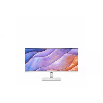 Lenovo L34W-4C 34 colių lenktas WQHD ultrawide IPS monitorius, 120Hz, 150mm aukščio reguliavimas, Cloud Grey