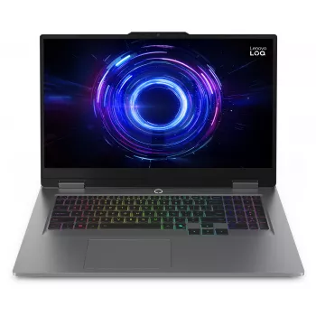 Lenovo LOQ 17IRX10 17,3 colio QHD 165Hz žaidimų nešiojamasis kompiuteris - Intel Core i7-14700HX, 16GB DDR5, 512GB SSD, NVIDIA GeForce RTX 5060, Windows 11 Home, vokiška klaviatūra