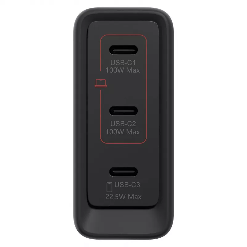 Lenovo daugiaprievadis USB-C 100 W GaN įkroviklis (40AW100BEU)